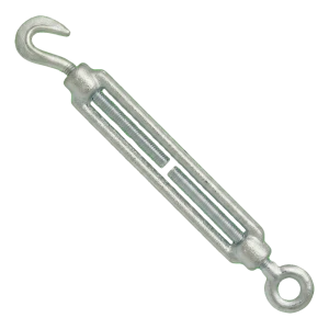 Vantskrue krog/øje galvaniseret M24×255 mm – krog–øje, DIN 1480