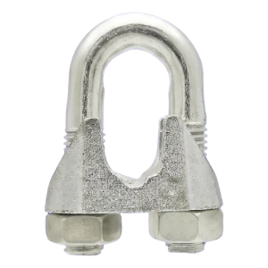 Wireklemme til stålwire, galvaniseret, 6 mm – svarer til DIN 741