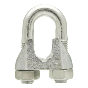 Wireklemme galvaniseret 14 mm til stålwire – svarer til DIN 741