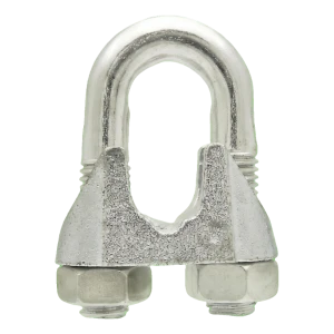 Wireklemme galvaniseret til stålwire 19–20 mm – svarer til DIN 741
