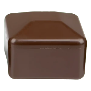Stolpehat til hegnsstolpe 15×15 mm, brun