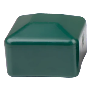 Stolpehat til hegnsstolpe 15×15 mm, grøn