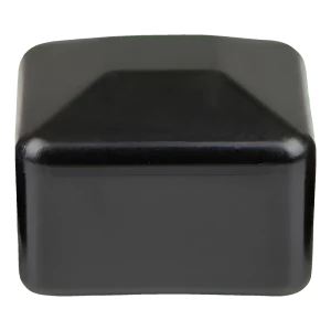 Stolpehat til hegnsstolpe 30×30 mm, sort