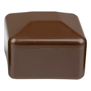 Stolpehat til hegnsstolpe 40×40 mm, brun