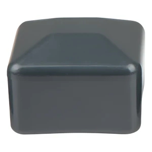 Stolpehat til hegnsstolpe 50×50 mm, antracit (RAL 7016)
