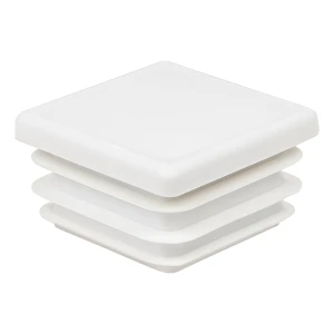 Rørprop firkantet 140×140 mm, hvid