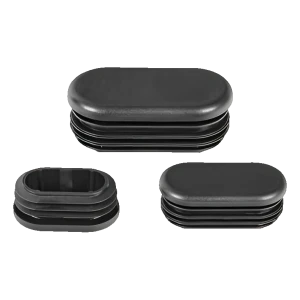 Rørprop oval 30×50 mm, sort