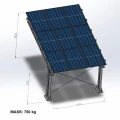 Solcellecarport til 1 køretøj L 5,7m x 3,3m Solcelleparkering GPV-101-06 (4)