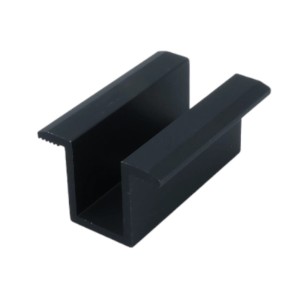 Midterste trykklemme - H25 L50 med jordingsstift sort