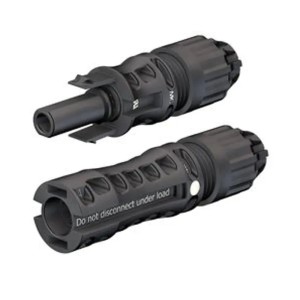 MC4 EVO2 stikforbindelse sæt hun- og hanstik 4-6 mm² IP68 1500V DC