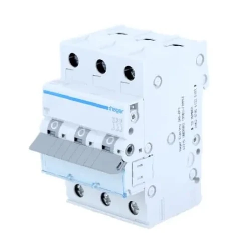HAGER overstrømsafbryder B 16A 3P 6kA MBN316E GPV-401-21