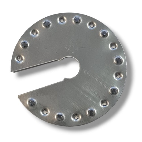 Jordingsplade variant IV cirkulær med udskæring Ø44mm PV-20-04