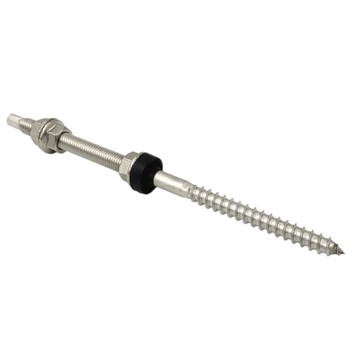 Dobbelt gevind til fastgørelse af solpaneler A2 stål M12 x 250 PV-06-06