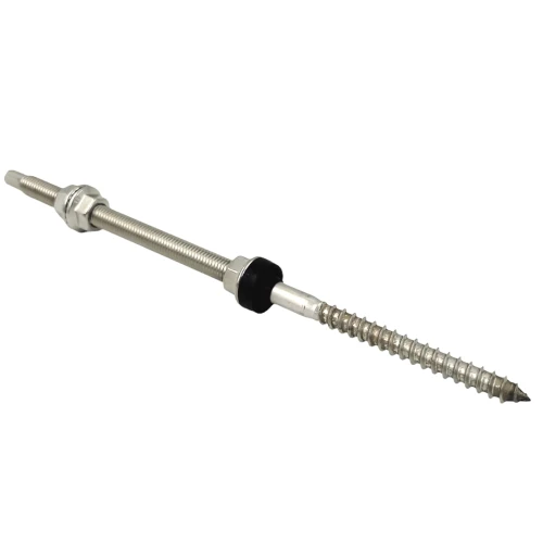 Dobbelt gevind til fastgørelse af solpaneler stålA2 M12 x 300 PV-06-07