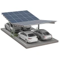 Solcellecarport til 4 køretøj T 11,4m x 5,2m Solcelleparkering GPV-101-13
