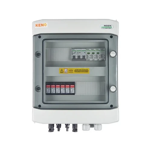 Koblingsboks med DC + AC overspændingsafleder, 1000V type 1+2, 2 x PV-kæde, 2 x MPPT // ogr. AC type 1+2, 20A 3-F type SH-214 DCAC GPV-409-03