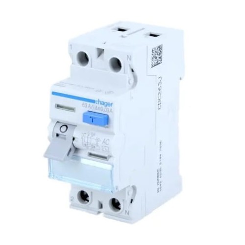 Fejlstrømsafbryder 1P+N 25A 30mA AC type CDC225J HAGER GPV-401-30