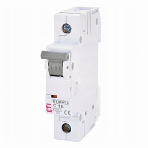 ETI Overstrømsafbryder B 16A 1P 6kA