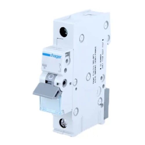 Overstrømsafbryder B 10A 1P 6kA MBN110E HAGER GPV-401-42
