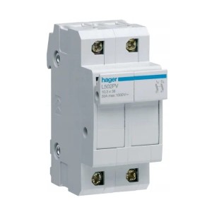Hager Sikringsbase PV 2P 32A 10x38mm