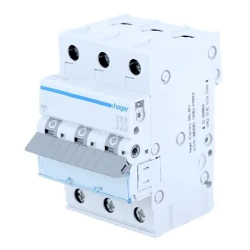 Overstrømsafbryder C 20A 3P 6kA MCN320E HAGER GPV-401-52