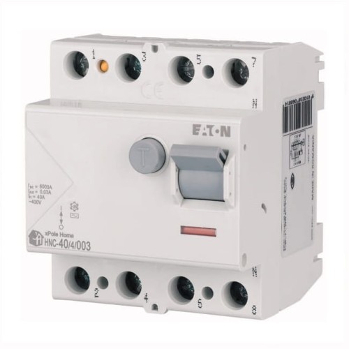 Fejlstrømsafbryder 4P 40A 6kA 30mA AC type HNC-40/4/003 xPole Home 194694 EATON GPV-401-62