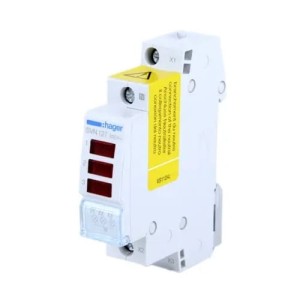 Signallampe LED tredobbelt rød 230VAC SVN127 HAGER