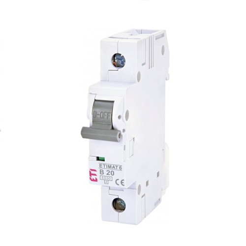 ETI Overstrømsafbryder B 20A 1P 6kA GPV-401-126