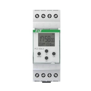 F&F Filipowski Timer 32x1P I=2x16A 24÷264V AC/DC 2 moduler