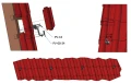 Vario Tagkrog Klasse 5-6-5 - 3x Justerbar Rustfrit Stål 1.4016 - 120 mm - Forstærket PV-08-34 (3)