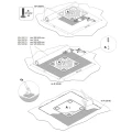 Fastgørelsesplade til Tagdækning 375x375mm CWL PV-27-02 (7)