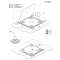 Fastgørelsesplade til Tagdækning 375x375mm CWL PV-27-02 (8)