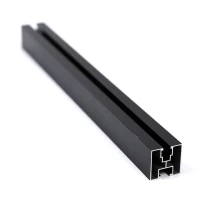 Aluminiumsprofil 221cm 40x40 til sekskantskruer Anodiseret