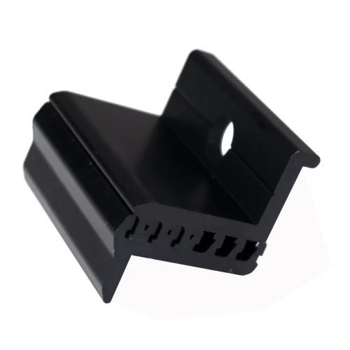 Endeklemme - Justerbar ved Hjælp af Glidende Riller M8 30-50mm - Anodiseret PV-03-21