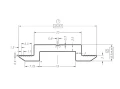 Mellemste Klemme - M8 Hul - Aluminium 6060 - H8 PV-04-03 (2)