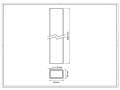 Hegnsstolpe 60x40x1,2 mm, længde 2,4 m, galvaniseret GPV-700-70 (3)