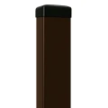 Hegnsstolpe 60x40x1,2 mm, længde 2,4 m, brun RAL 8017 GPV-700-68 (1)
