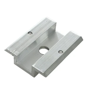 Mellemklemme H8 L50 - lav - rå med jordstift