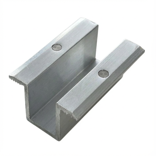 Midterste fastgørelsesklemme L50 H25 med jordingsstift PV-04-19 (1)