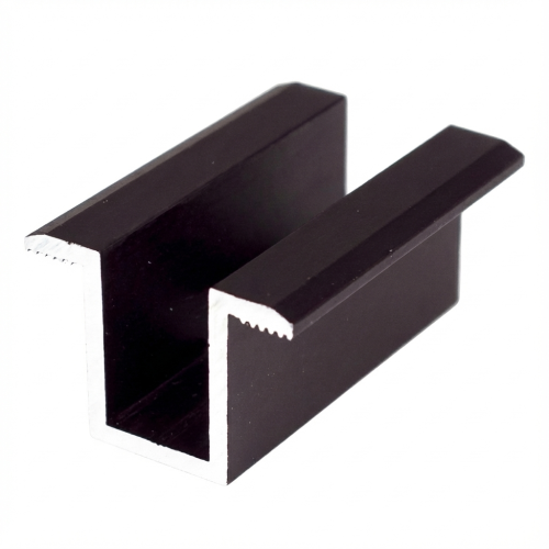 Mellemste Klemme - M8 Hul - Aluminium 6060 - H24 Anodiseret PV-04-02 (1)