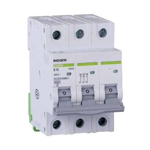 Maksimalafbryder 6 kA, ch-ka B, 10 A, 3-Polet PV-200-100051