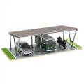 Solcellecarport VICA til 3 køretøjer Solcelleparkering 2+1 moduler GPV-105-09 (1)