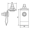 Universal holder til fals galvaniseret stål 000-157 (2)
