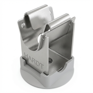 Lav trådstolpe med plastsokkel h=20mm rustfrit syrefast stål