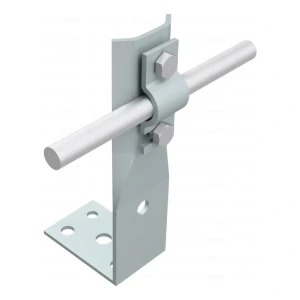 Vinkelbeslag med plade h=8cm galvanisk forsinket