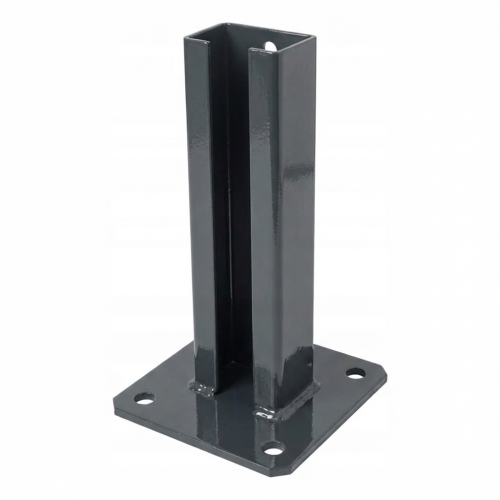 Hegnsstolpe fundament 60x40 antracit RAL 7016 galvaniseret 000-152 (1)