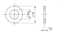 Spandskive M6 DIN 125 A2 140 HV 6.4 - 1000 stk 000-078 (2)