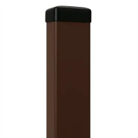 Hegn stolpe 60x40x1,2 mm, længde 2,0 m brun, RAL 8017