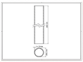 Hegnsstolpe Fi 48,3x1,5, længde 2,3 m, grafit RAL 7016 000-227 (2)