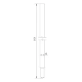 Sammenklappelig jordelektrode - Morse konisk lås; Ø 16x1500 mm /OG/ PV-23-01 (3)